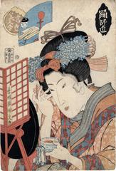 Dance Teacher (<i>Odori shishō</i> - 踊師匠) from the series <i>A Collection of Modern Beauties</i> (<i>Tōsei bijin awase</i> - 当世美人合)