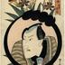Bandō Mitsugorō III, under his poetry name Bandō Shūka (坂東秀桂), from the series <i>Actors Compared to Flowers</i> (<i>Yakusha hana awase</i> - 役者花合)  