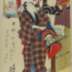 Woman Holding a Child Before a Daruma Kite - center panel of a triptych of <i>The Five Festivals - Mutsuki</i> (五節句之内睦月)