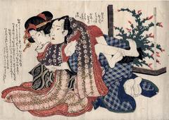 A couple locked in an embrace