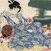 Lovers enjoying the evening cool [のうりょうのだんじょ] from the series 'Secret Conversations with Courtesans' (<i>Keisei higo</i> - 契情秘語)