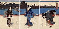 'Edo Flowers Travelling as far as the Islands' (<i>Shima kakete hana no Edo tabi</i> - 嶋もうで花の江戸旅)