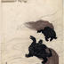 Three long-tailed turtles (<i>minogame</i>  蓑亀 or みのがめ) with a message of felicitations - <i>kotobuki</i> (寿)
