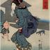 This is the right-hand panel of <i>Morning Mist at Komagata</i> (<i>Komagata no Asagiri</i> - 駒形の朝霧)