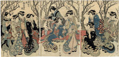 The New Plum Estate on the Sumida River or <i>Sumidagawa shin-Umeyashiki no zu</i> (隅田川新梅屋敷之図)