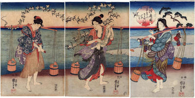 <i>Plover Jewel River in Mutsu Province</i> (<i>Mutsu no kuni Chidori no Tamagawa</i> - 陸奥国千鳥のたま河)