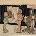 <i>Haikai meoto Mane'emon</i> 6 (俳諧女夫-まねへもん -  六) or 'Mane'emon Discovers a Miniature Woman Under a Basket' from the series <i>Poems of the Male and Female Mane'emon</i>